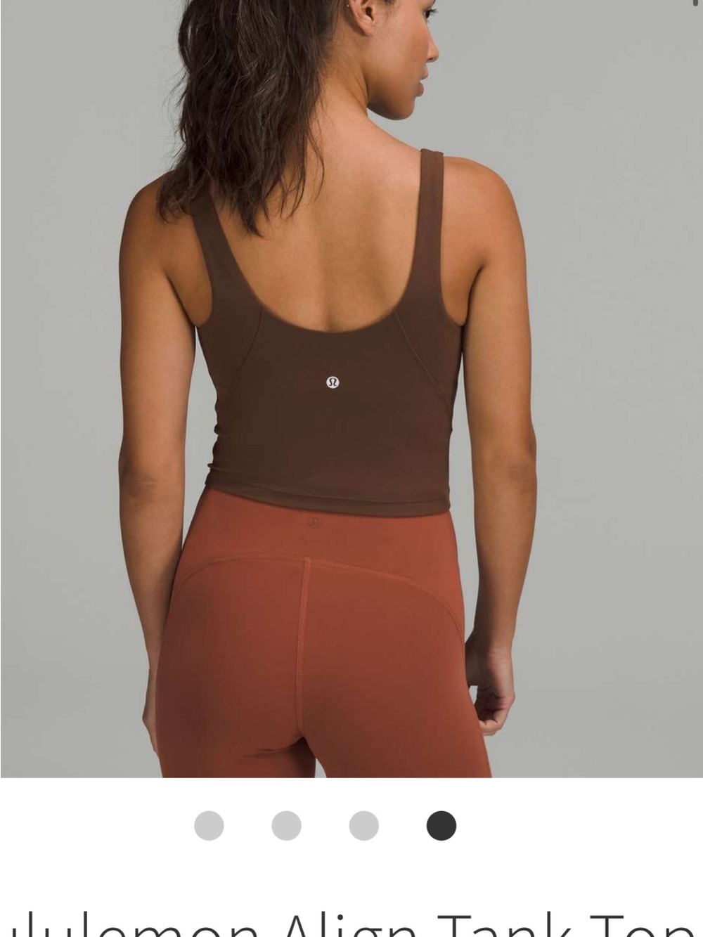 Lululemon Align Cropped Tank in Java - Picture 2 of 5